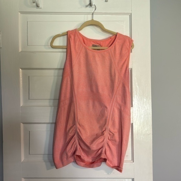 Athleta Orange Rouched Tank - Picture 1 of 4